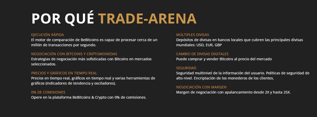 Trade Arena selección de activos comerciales
